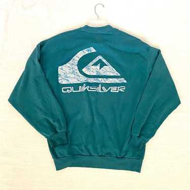 90s vintage QUIKSILVER スウェット Vintage 90s Quiksilver Sweatshirt/embroidery/clothing
