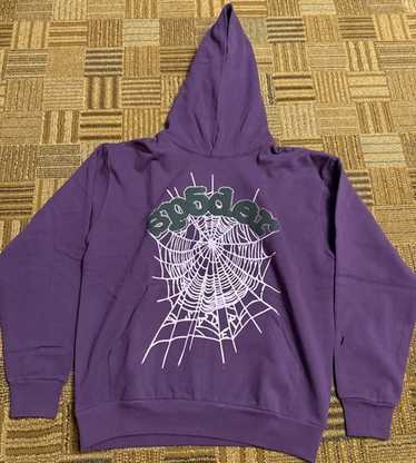 スケートボード Sp5der Spider worldwide set-perple Sp5der Acai Hoodie Purple Men's - SS23 - US