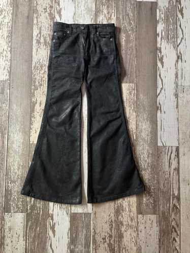 パンツ if six was nine black damege denim bv if six was nine イフシックスワズナイン ペイント デニムパンツ