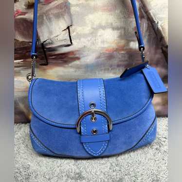 バッグ Coach Soho Signature Shoulder Bag suede Coach Signature Soho Shoulder Bag Suede - メルカリ