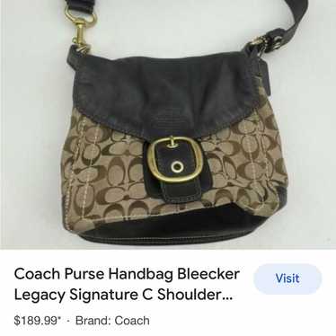 バッグ COACH Bleeker Legacy Signature Hand bag COACH Bleeker Legacy Signature Handbag 942 | eBay