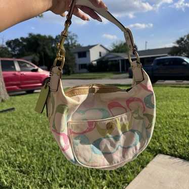 美品✨vintage coach old shoulder bag 2way Extremely Rare Made In USA Old Coach 9985 2Way Shoulder Bag