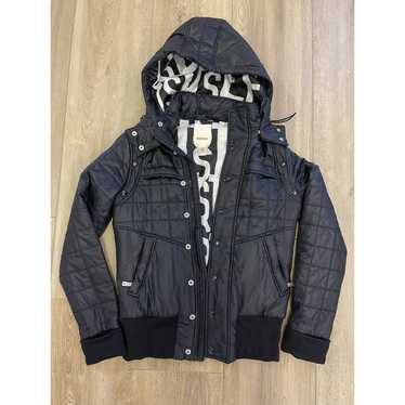 00s DIESEL ディーゼル archive puffer jacket M Diesel Puffer jacket in treated denim - Winter Jackets Mens