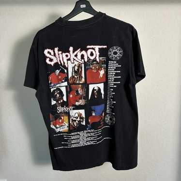 レア Slayer Slipknot 2004 ツアーTシャツ XL Slipknot European 2004 Tour Vintage T-shirt Slayer Slipknot