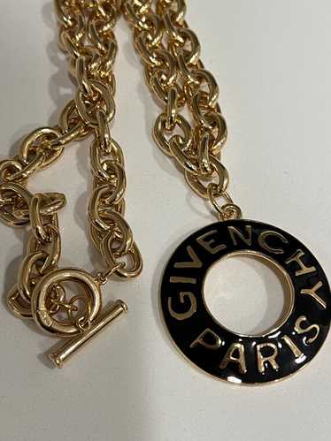 美品✨GIVENCHY Gold Chain Necklace Vintage Vintage Givenchy Logo Chain Necklace | Gold Designer Jewelry
