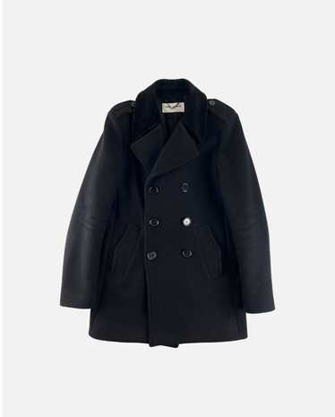 【極美 国内正規】SAINT LAURENT PARIS P Coat ブラック 極美 国内正規】SAINT LAURENT PARIS P Coat ブラック luxury