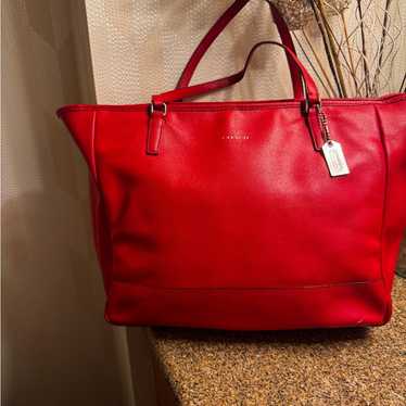 バッグ OLD COACH Large tote bag RED Coach red large tote - Gem