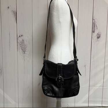 バッグ vintage coach Soho Hobo hand bag flap Vintage Coach Shoulder Hand bag Soho 6094 Beige Leather Y2K