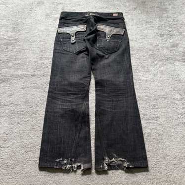 パンツ 00s nicole gimmick pockets flared denim 00s nicole gimmick pockets flared denim - メルカリ