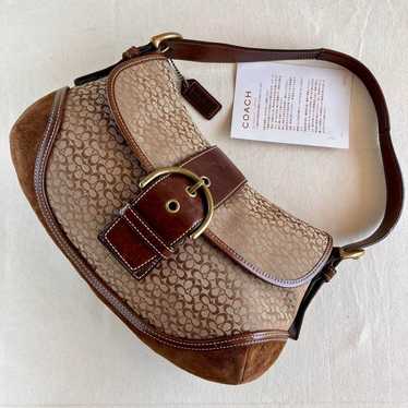 バッグ coach signature Soho Hobo hand bag suede coach Soho Hobo hand bag suede signature
