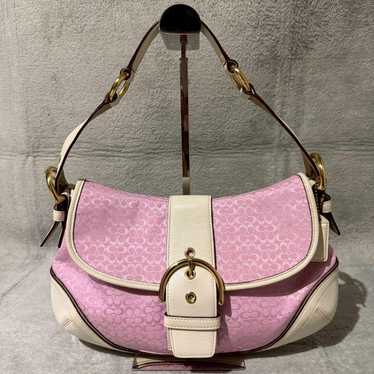 バッグ COACH SOHO Signature Shoulder Bag Pink Pink soho coach - Gem