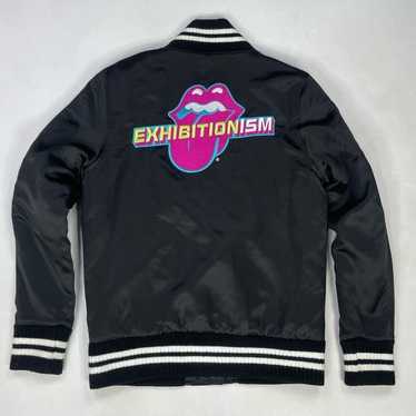 The Rolling Stones ジャケット Market MKT Rolling Stones World Flag Bomber Varsity Jacket