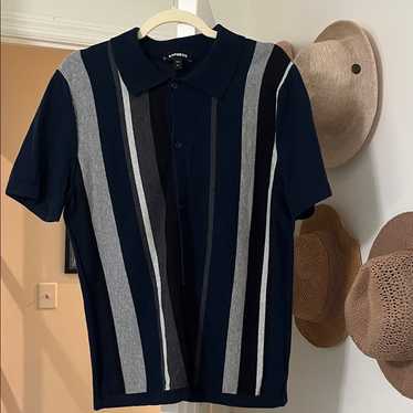 トップス L Supreme Cursive Polo \"Navy Stripe\" Supreme Cursive Polo Navy Stripe | eBay