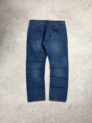 パンツ grunge Dolce&Gabbana fade denim y2k Y2K Dolce Gabbana D&G Dark Washed Blue Jeans | 2000s 00s Era