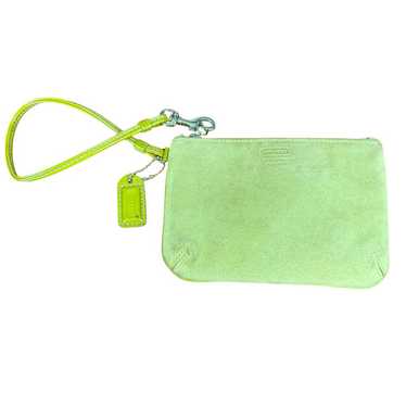 Green suede purse coach - Gem