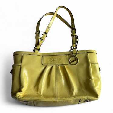 バッグ Vintage Coach Purse Shoulder Bag Yellow VINTAGE COACH SHOULDER BAG MUSTARD YELLOW HANDBAG PURSE RARE