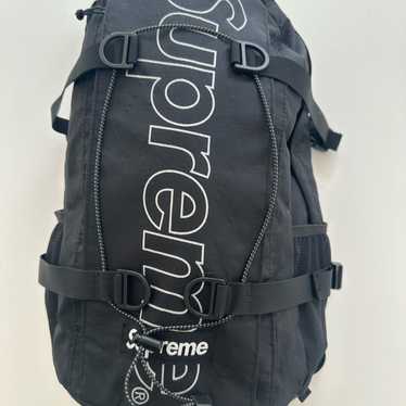 【名作】 Supreme 14SS / Logo Backpack Supreme SS14 Logo Backpack black DEADSTOCK w/ RECEIPT 2014