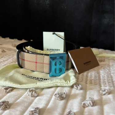Black burberry belt - Gem