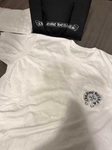CHROME HEARTS ホワイトTシャツ Chrome Hearts LOVE YOU White Short Sleeve T-Shirt Tee - SRM