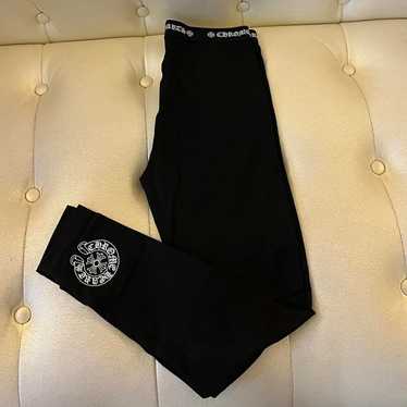 Chrome Hearts Leggings Logo×Black Msize Chrome Hearts Black Script Logo Leggings - SRM – SHENGLI