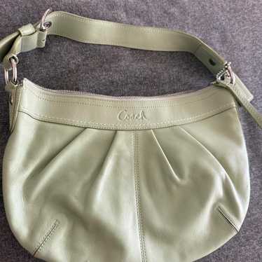 バッグ Rare COACH nubak Shoulder Bag MintGreen Mint coach shoulder bag - Gem