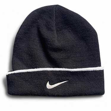 帽子 90s NIKE KNIT BEANIE Vintage 90s Nike Swoosh Embroidery Beanie Unisex White