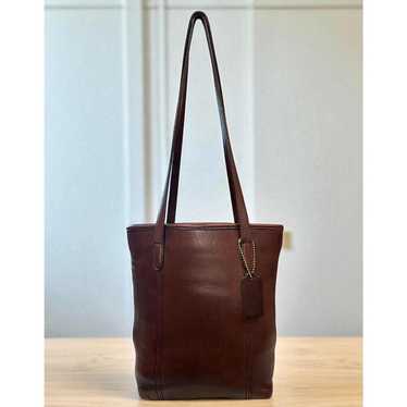 バッグ Vintage COACH Brown Leather Tote Bag COACH Vintage Leather Tote Bag – Second Edition NY
