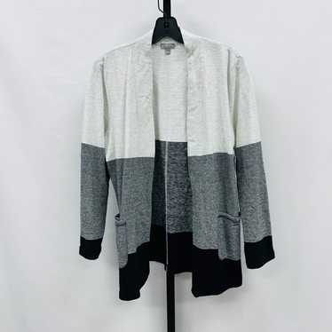 T by Talbots Color Block Open Front Cardigan Wome… - image 1