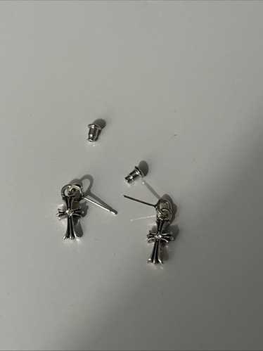 アクセサリー CHROME HEARTS CH cross stud earring CROSS CUT OUT STUD EARRING - Chrome World JP