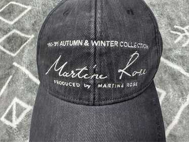MARTINE ROSE SIGNATURE CAP/ブラック Martine Rose Black Signature Cap