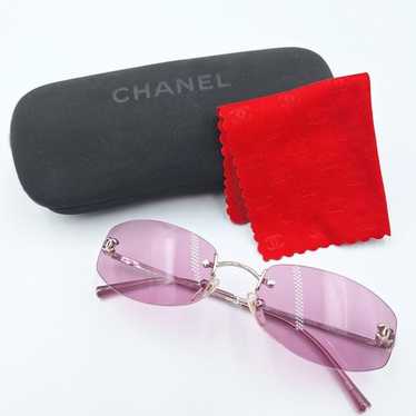 小物 CHANEL Sunglasses Coco Mark Rimless y2k Chanel CHANEL Rimless Coco Mark Sunglasses Black WS11229