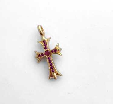 Chrome hearts 18k クロムハーツ ruby CHROME HEARTS クロムハーツ（原本有） 18KWG CHRM BBY FAT P