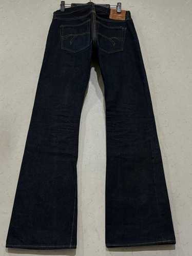 パンツ flat head No.3007 W36 L36 Vintage Y2K Flat Head 3007 Deadstock Bootcut Selvedge Denim