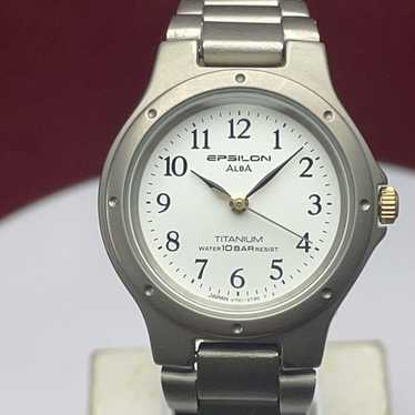 時計 SEIKO EPSILON ALBA TITANIUM SOLAR V14J SEIKO EPSILON ALBA TITANIUM SOLAR V14J - メルカリ