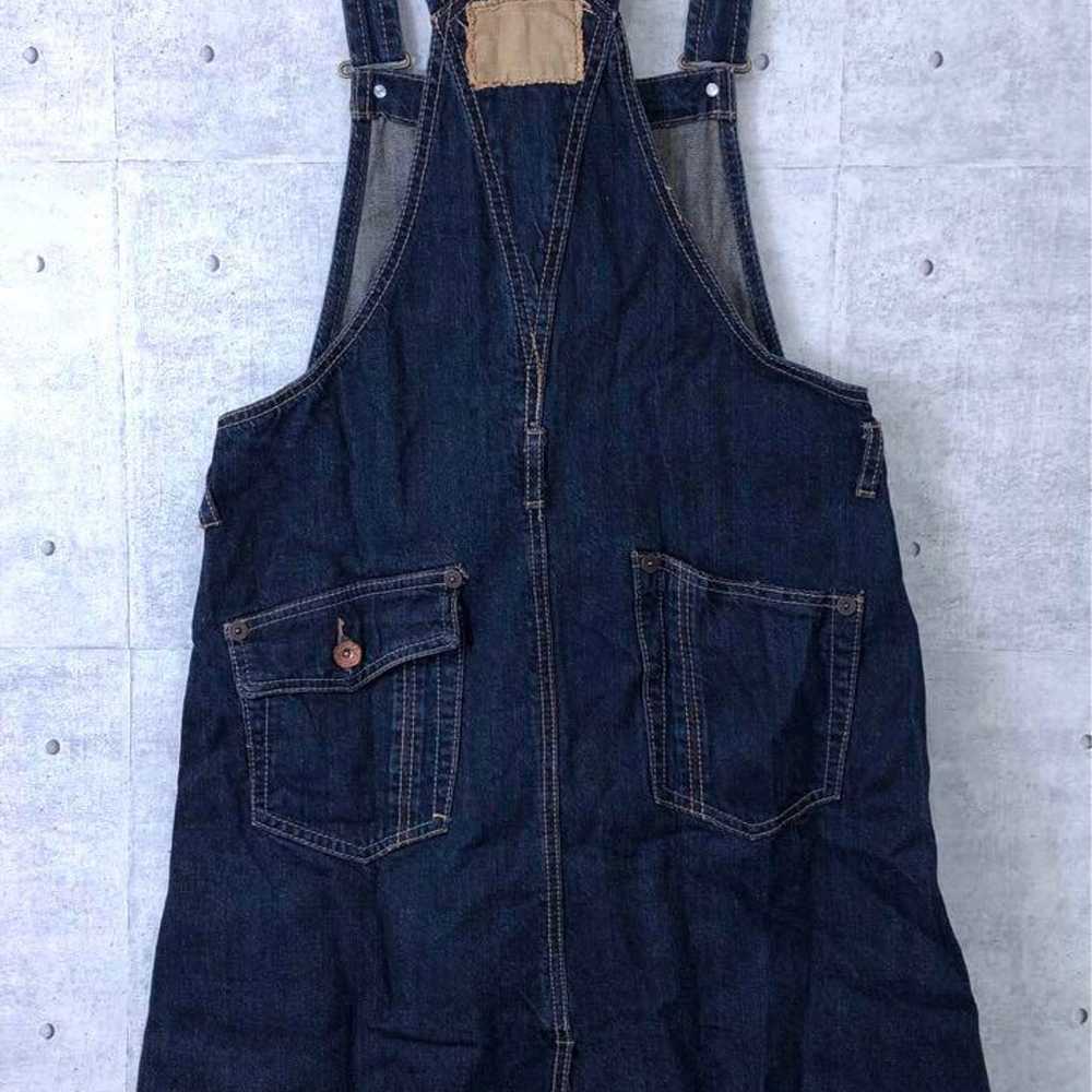 Agile Vintage Many Multi-Button Indigo Denim Jump… - image 6