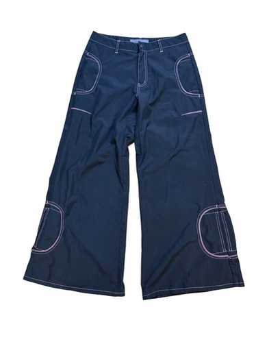 00s 90s macgear mac girl kikwearレイブパンツ Macgear Macgirl Vtg 90s Jr Sz 5 Gray Hip Hop Rave Flare