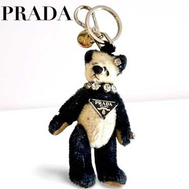 アクセサリー PRADA Mohair Panda Crystal Charm Strap PRADA Mohair Panda Crystal Charm Strap PRADA Panda Bear Bag