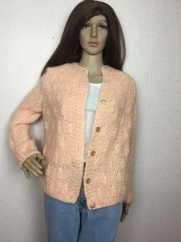60's Mohair×Wool Knit 60s mohair cardigan - Gem
