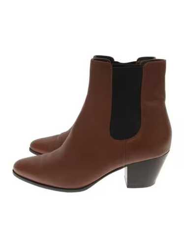 靴 CELINE JACNO BOOTS 39 6cm heel CELINE Jacno Calfskin Leather Chelsea Boots in Caramel Size