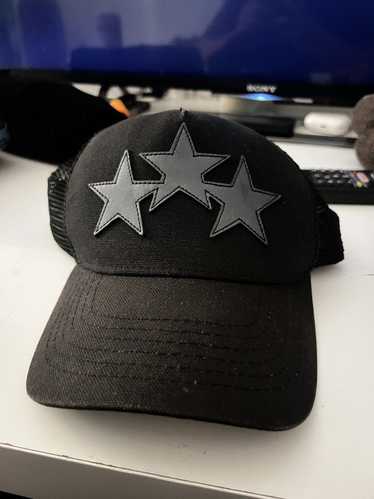 新品 AMIRI 3Star Trucker Hat BK CRYSTAL 3 STAR TRUCKER HAT - Black Black | AMIRI
