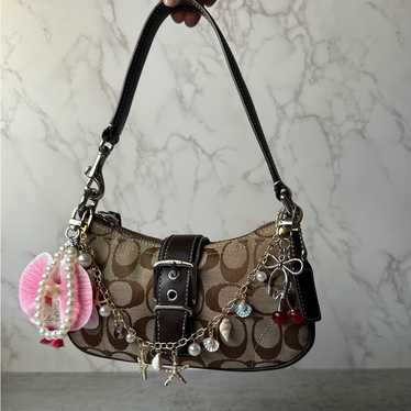 バッグ Coach Signature Shoulder mini Bag Y2K Y2K vintage Coach signature shoulder bag with | Mercari