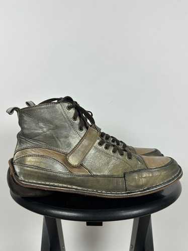 靴 00s marithe francois girbaud Marithé Francois Girbaud Metal Silver Opened Shoes 2000's