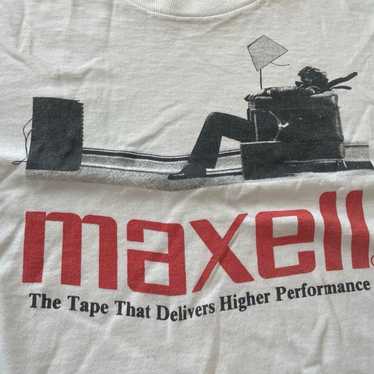 80-90'S maxell マクセル シルグルステッチ グラフィックTee 80-90'S maxell マクセル シルグルステッチ グラフィックTee
