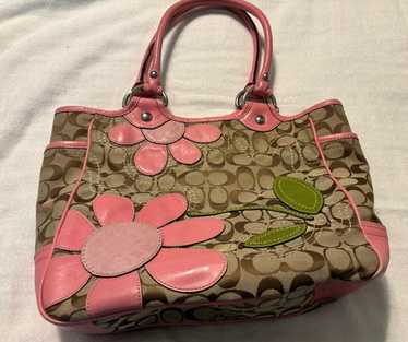 バッグ Coach Signature daisy bag 2way pink Coach daisy signature pink - Gem