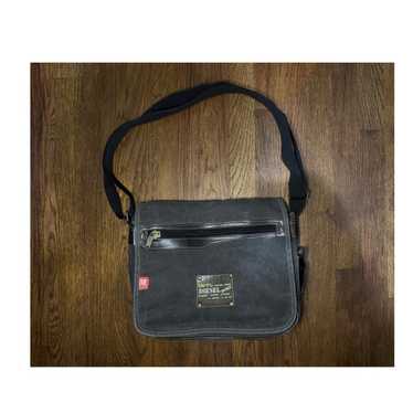 バッグ OLD DIESEL leather messenger bag black OLD DIESEL leather messenger bag black