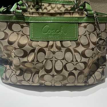 Vintage coach leather green - Gem