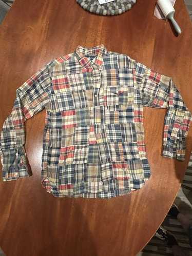 トップス 1990s RRL Flannel Work Shirt VINTAGE Ralph Lauren RRL Double RL Jacquard Work Shirt Large