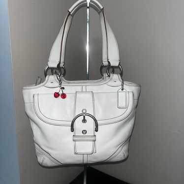 美品✨コーチ❤️ Soho Braided Tote 10050 白 Coach soho cream - Gem