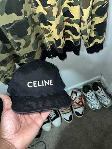 CELINE ブラック キャップ イニシャル ベースボールキャップ / コットン - ブラック | CELINE