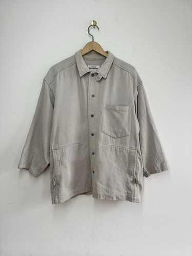 plantation イッセイミヤケ✨コットン シャツジャケット Issey Miyake Cotton Shirt — We Move Vintage
